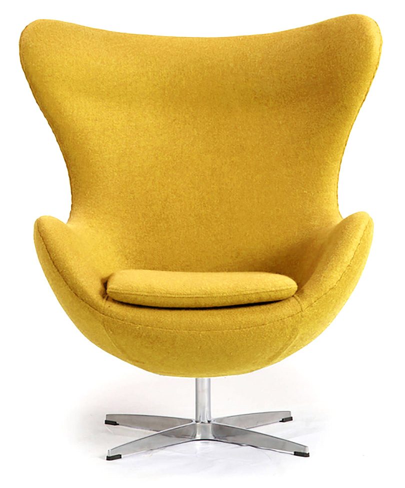 Кресло Egg Chair, жёлтое