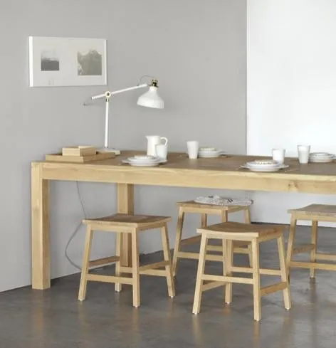 Обеденный стол Oak Straight dining table 200