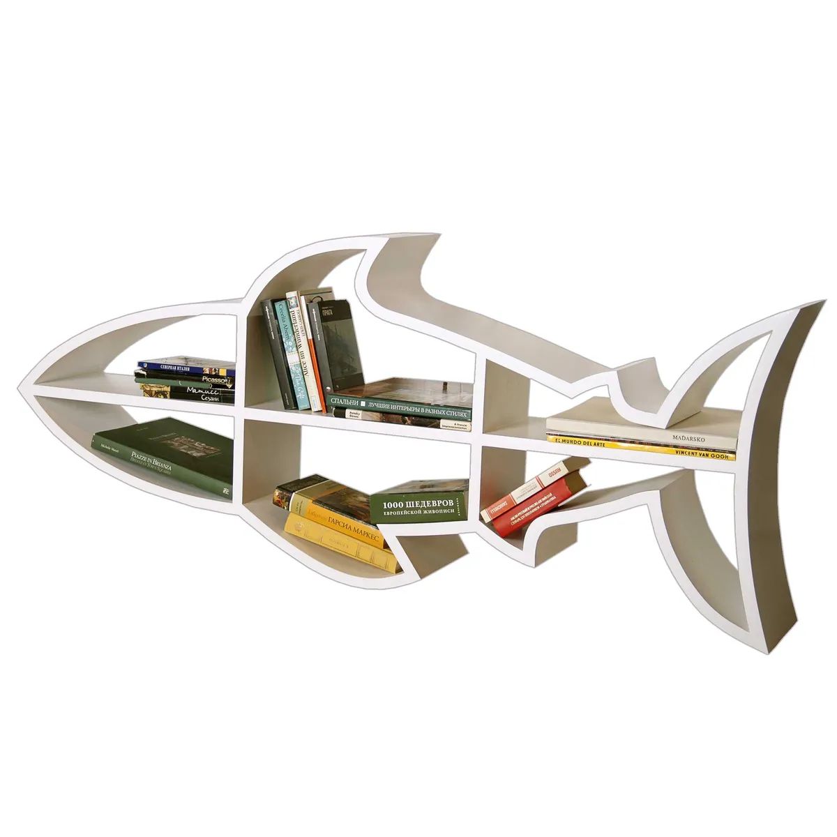 Полка книжная «White Shark»