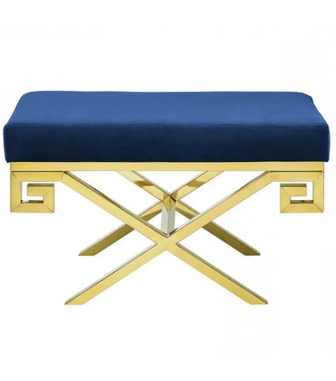 Пуф Gold greek, синий