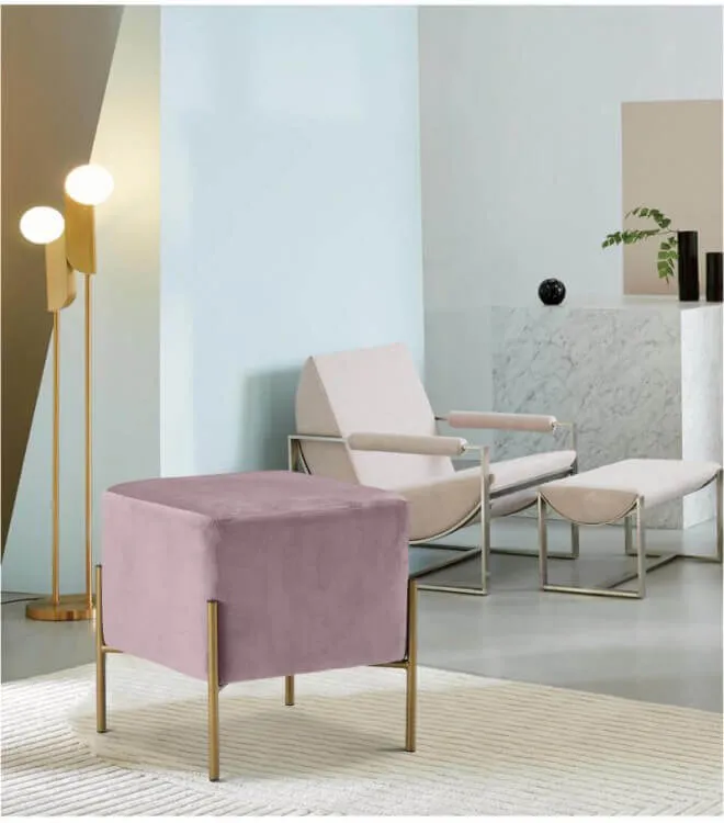 Пуф Square modern розовый