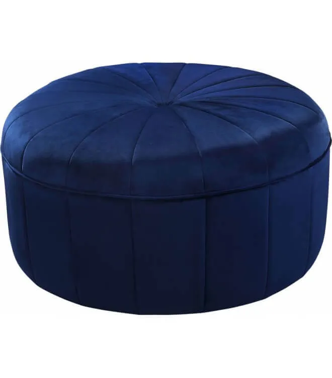 Пуф Baby Blue Velvet Large, синий