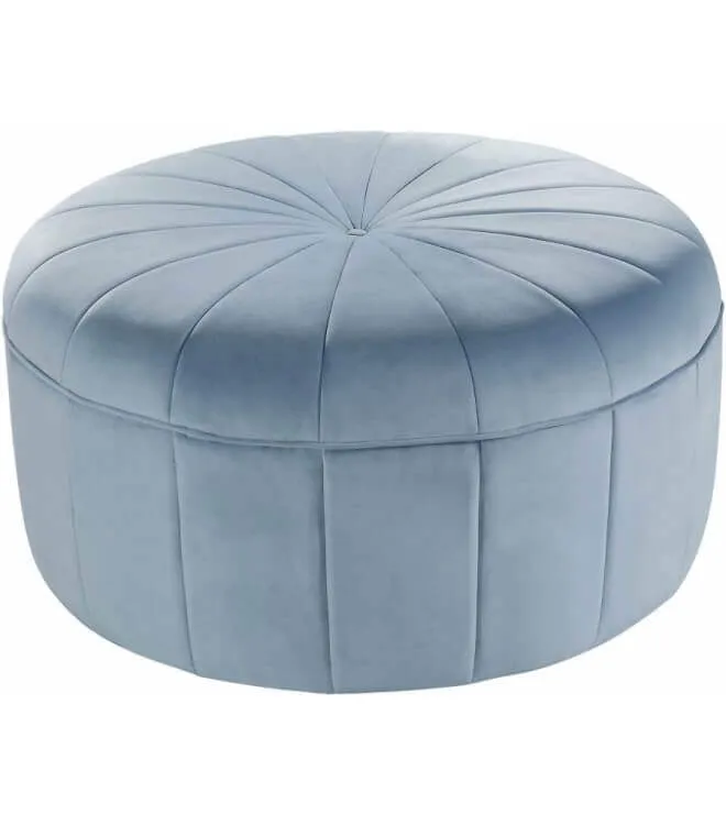 Пуф Baby Blue Velvet Large, голубой