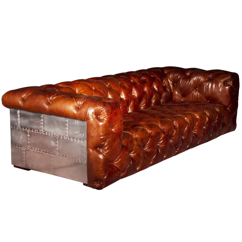 Диван Aviator Chesterfield, коричневый