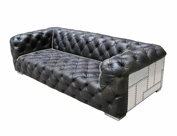 Диван Aviator Chesterfield, черный