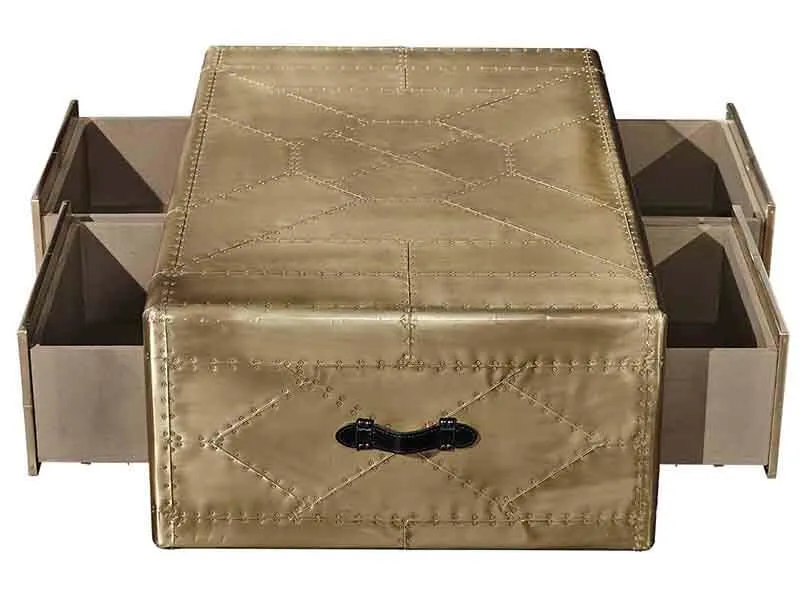 Стол Aviator Brass Coffee Table
