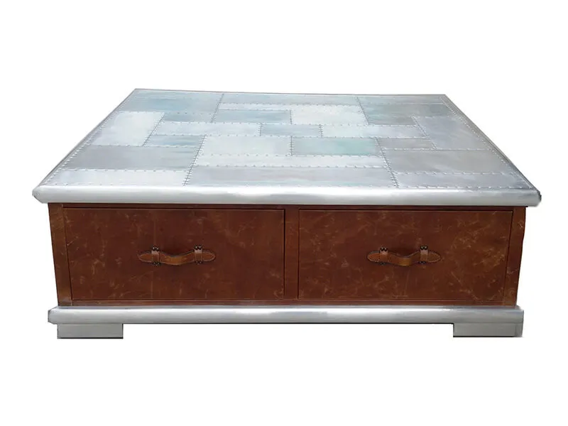 Стол Aviator Aluminum Top Coffee Table