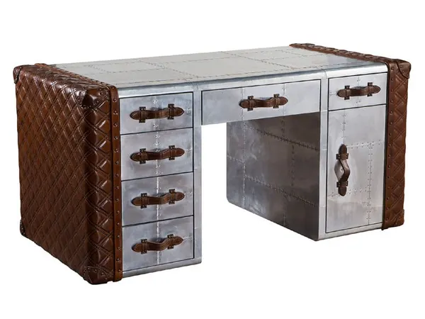 Стол Vintage Leather Aviator Office Desk