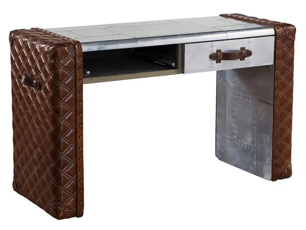 Стол Vintage Leather Aviator Side Desk
