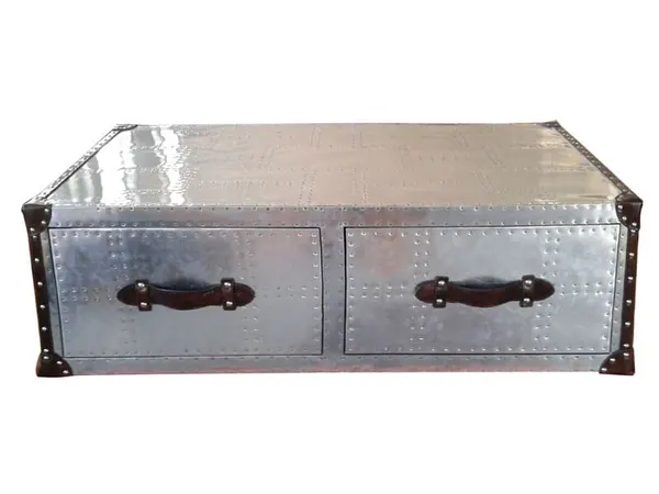 Стол Aviator Leather Steamer Coffee Table