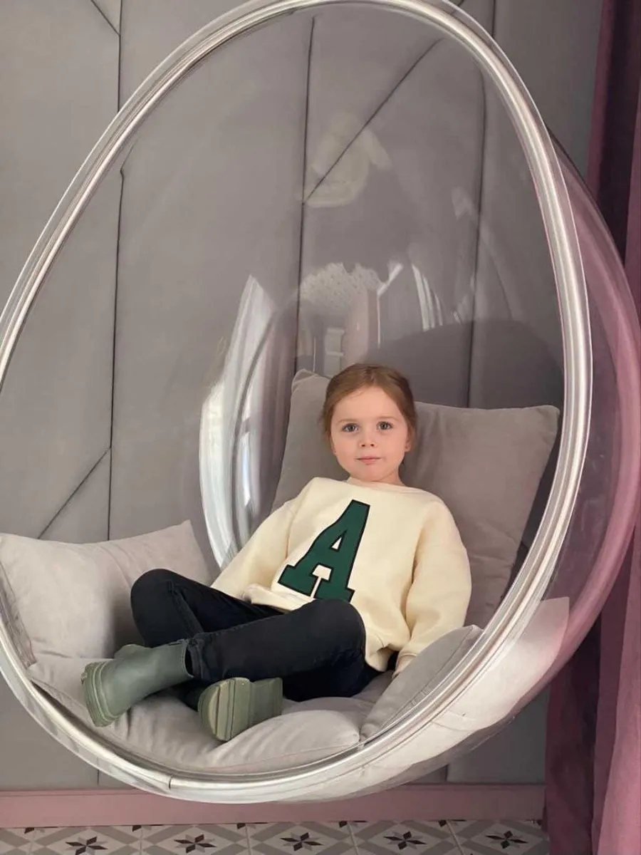 Прозрачное подвесное кресло яйцо Bubble Chair