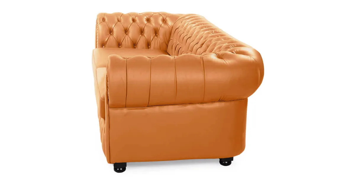 Диван Chesterfield, оранжевый