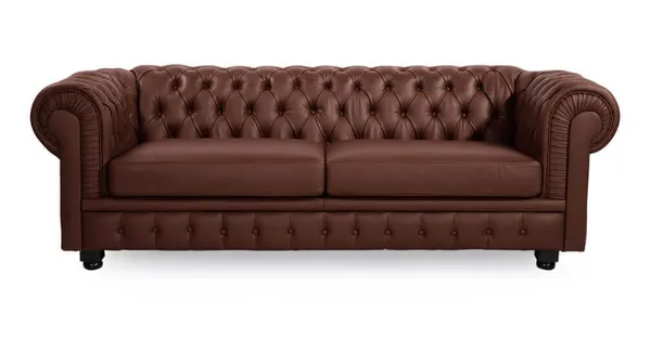 Диван Chesterfield, коричневый