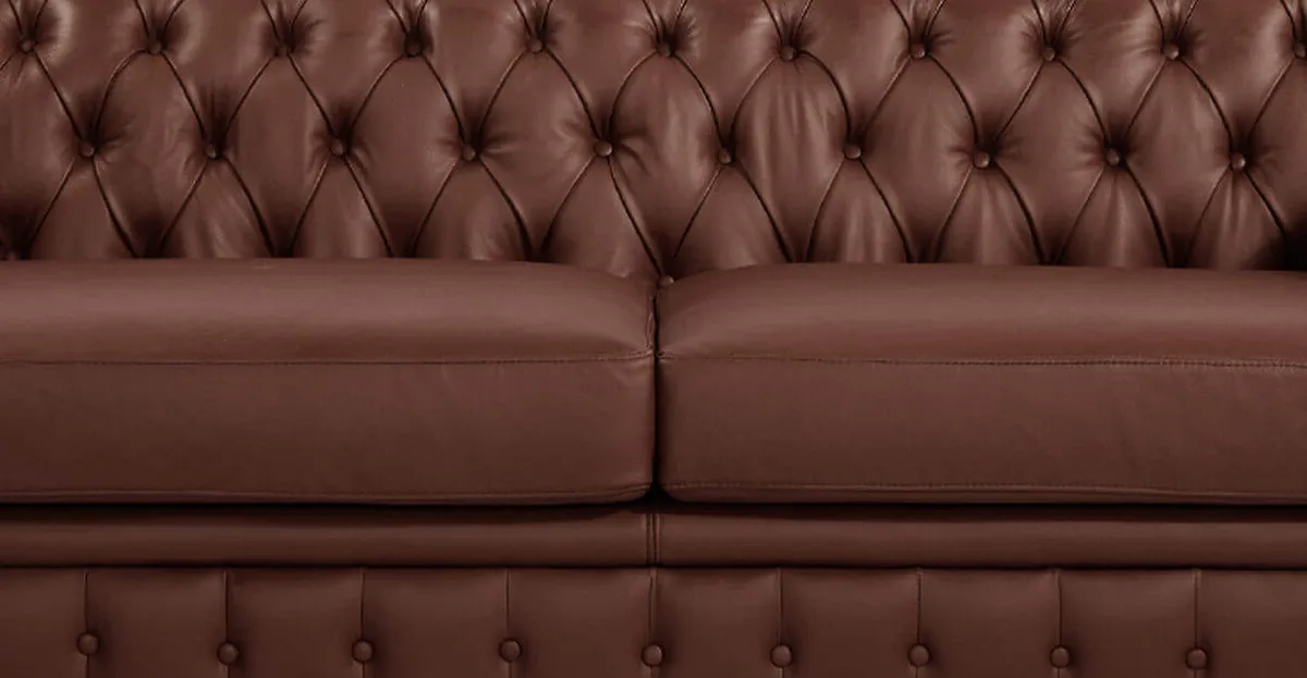 Диван Chesterfield, коричневый