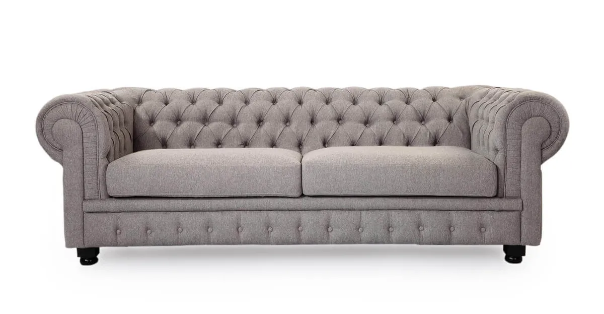 Диван Chesterfield, серый