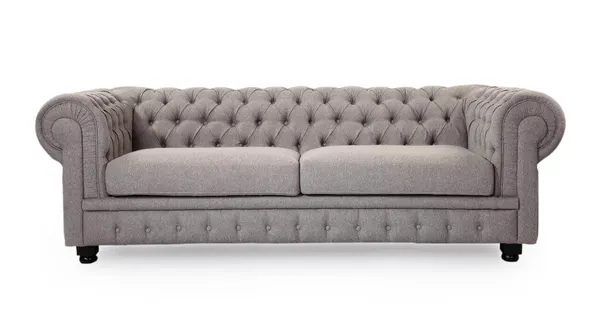 Диван Chesterfield, серый