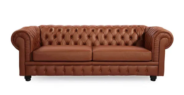 Диван Chesterfield, светло-коричневый