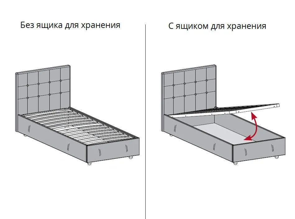 Кровать с высоким изголовьем в каретной стяжке