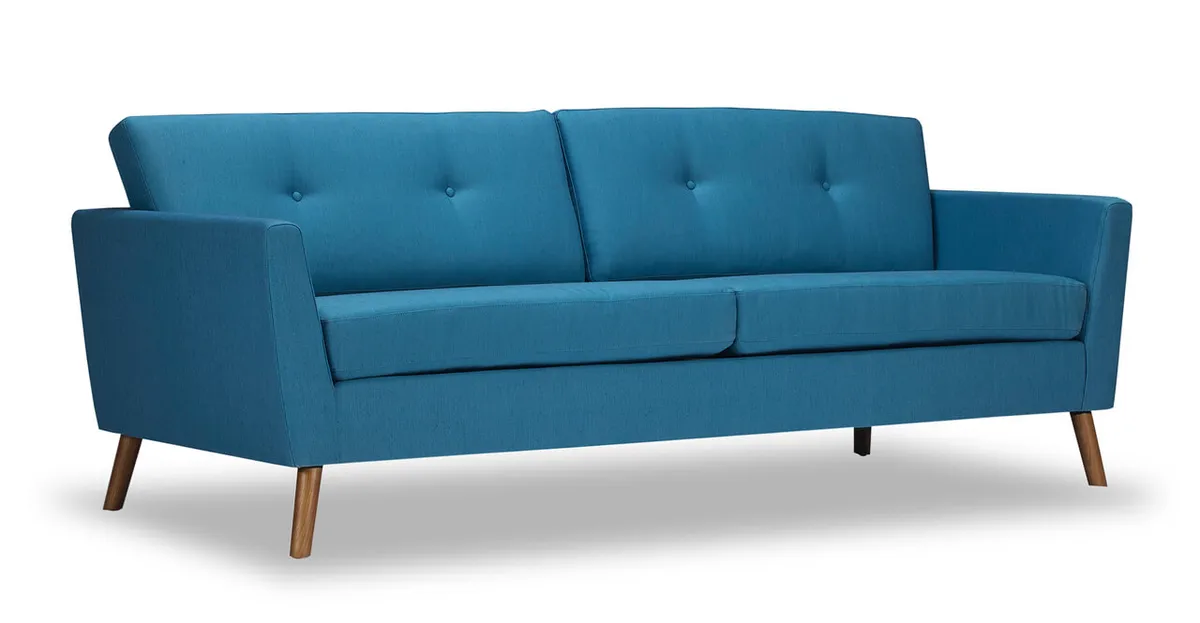 Синий Диван Mid-Century